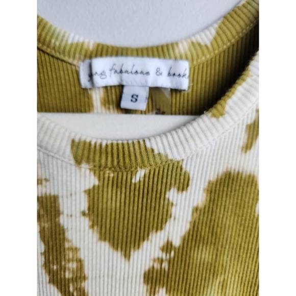 Young Fabulous and Broke tie dye Robbie stretch ribbed Midi dress sz s boho - Picture 4 of 9